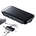 【訳あり 新品】USB3.2 Gen2対応 Type-Cハブ 7ポート セルフパワー Windows Macシリーズ Chrome OS ブラック USB-3T...