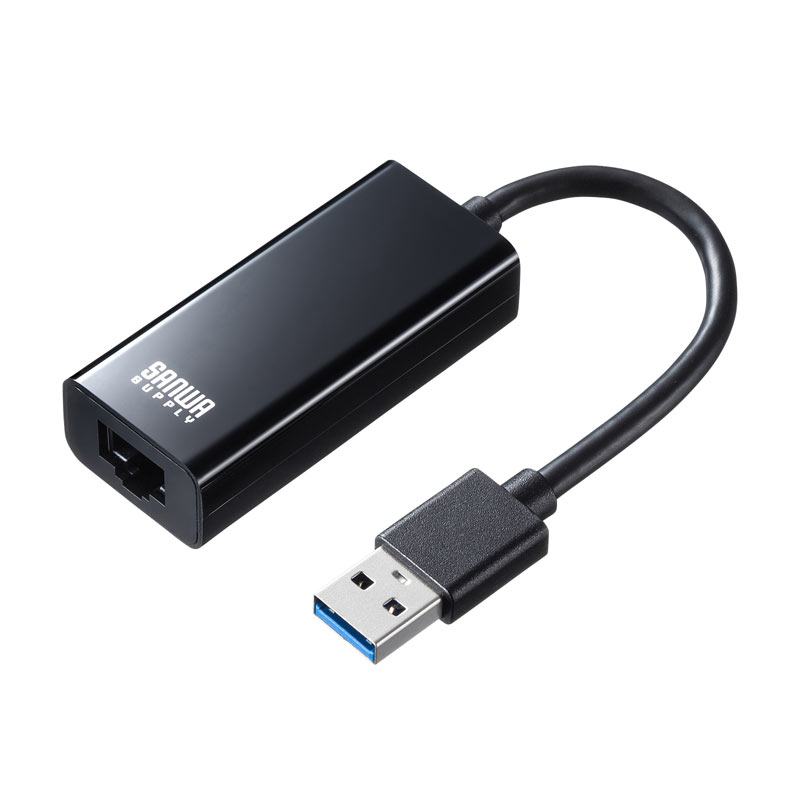 USB3.2-LAN変換アダプタ ブラック USB-CVLAN1BKN サンワサプライ ※箱にキズ、汚れあり