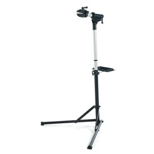 【割引クーポン配布中 8 /11 01:59まで】自転車メンテナンススタンド 自転車ワークスタンド クランプ式 クイックレバー 高さ調節 角度調節 壁寄せ 工具トレー付き 800-BYWST2