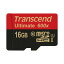 Transcend microSDHC 16GB Class10 UHS-Iб Ultimate SDѴץ TS16GUSDHC10U1 ڼȯʡ ڥͥݥб