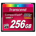 【最大3000円OFFクーポン配布中】コンパクトフラッシュカード 256GB 800倍速 Transcend社製 TS256GCF800 【受注発注品】