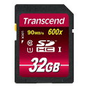 SDHCカード 32GB Class10 UHS-I対応 Ultimate Transcend社製 TS32GSDHC10U1（最大転送速度 90MB/s）【ネコポス対応】