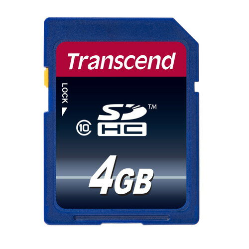Transcend SDHCメモリカード 4GB class10 【ネコポス対応】