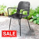 【スーパーSALE!限定価格】ガーデンチェア 屋外 ベランダ テラス 庭 樹脂製 雨ざらしOK 耐候性 おしゃれ 幅広座面 肘置き 耐荷重100kg ブラック EEX-CHDG2BK