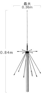 D190【ポイント5倍】【送料無料（沖縄県への発送不可）】第一電波工業（ダイヤモンド）スーパーディスコーンアンテナ…