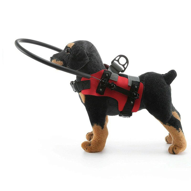 ハーネス 盲導犬用 介護用 目が悪い犬 歩けない 老犬介護ハーネス 盲犬用ハーネス誘導装置 ブラインドドッグバンパーガード 盲目の犬のヘイロー ペット衝突防止リング ペット