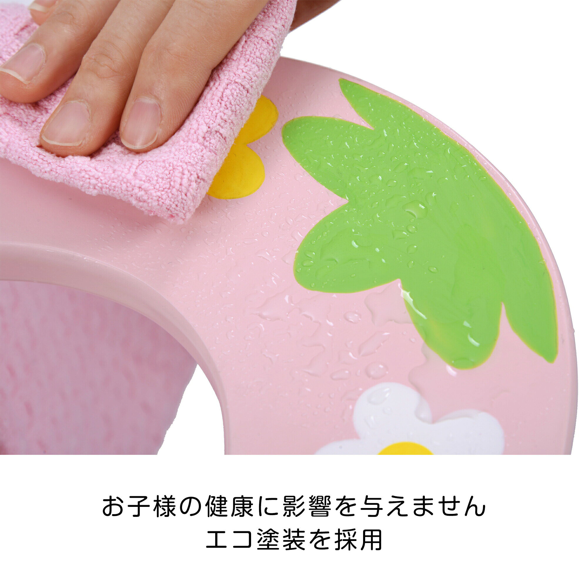 エーステクノ楽天市場店のドレッサー おままごと 姫系 可愛い 子供ドレッサー メイク台 引き出し おもちゃ 木製 お化粧 アクリルミラー プレゼント おめかし｜アングル2