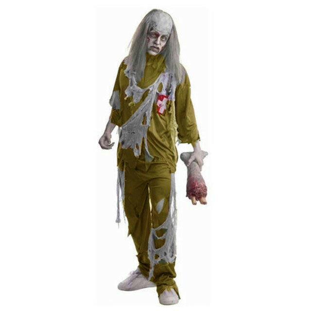 ハロウィン コスプレ ゾンビ 2点セットトップス+パンツ ゴースト おばけ コスチューム 適応身長165-178cm メンズハロウィン 怖い ホラー 仮装 esutekuno-10003248 エーステクノ楽天市場店 サンプル画像2