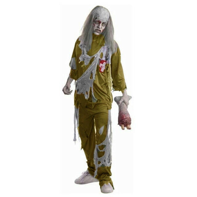 ハロウィン コスプレ ゾンビ 2点セットトップス+パンツ ゴースト おばけ コスチューム 適応身長165-178cm メンズハロウィン 怖い ホラー 仮装 esutekuno-10003248 エーステクノ楽天市場店 サンプル画像3