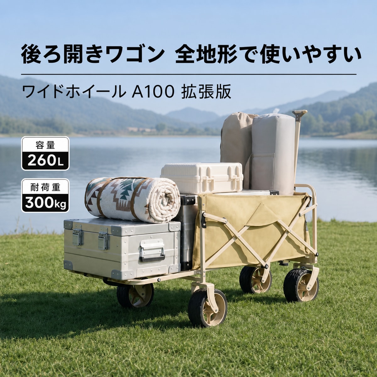 アウトドア用品は、キャンプ、ピクニック、車中泊、屋外レジャーで使いやすいのアウトドア用品です。アウトドア用品、キャンプ用品、収納バッグ、持ち運びやすい、コンパクト収納、レジャー、ピクニックを重視する方に向いています。持ち運びやすさ、収納しやすさ、屋外での扱いやすさを意識した仕様で、ソロキャンプからファミリーキャンプまで幅広く使えます。使用前にサイズ、付属品、設置場所を確認し、強風や不安定な場所では安全に注意してご使用ください。折りたたみ式アウトドアワゴ スポーツ アウトドア 特集