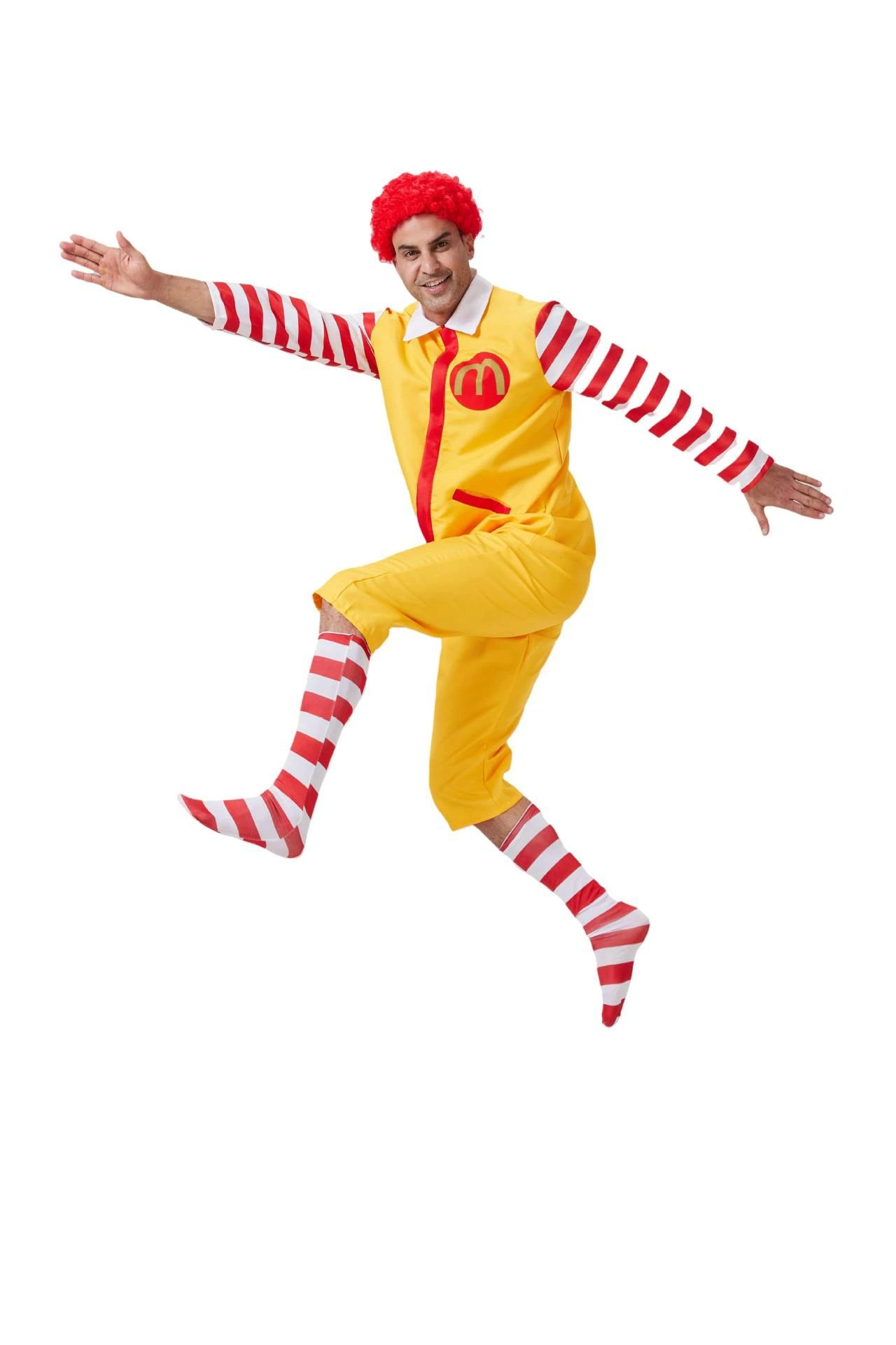 Disfraz de pelota Payaso Adulto Cosplay Tío McDonald Retro Set Disfraz Halloween — vista 3