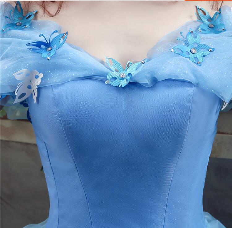4色展開 オフショルダー カラードレス ロングドレス パーティードレス ウェディングドレス プリンセス ステージ衣装 シンデレラードレスウェデ XS〜3XL 編み上げ ブルートレーン esutekuno-10012365 エーステクノ楽天市場店 サンプル画像3