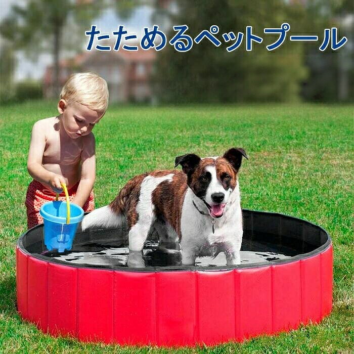 ペットプール 120cm 水遊び 折り畳み バス 猫用 持ち運び便利 ペット用バスグッズ ペット用バス ペットプール＆バス ペット用バスタブ