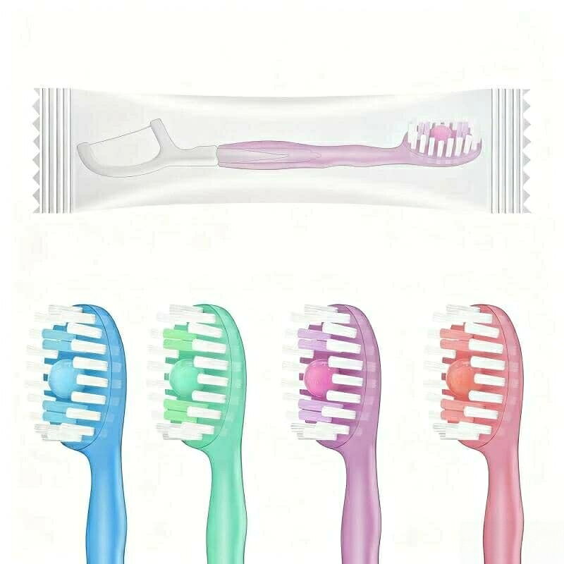 使い捨てミニ歯ブラシ、 5 In 機能、 ワンタフトブラシ 10本入りその他パンプス 1歯ブラシ 個包装で職場や旅行に便利