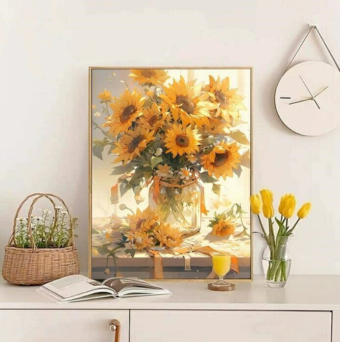 塗り絵 大人の 数字 セット キット 美術品 油絵風 油絵 インテリア 絵画 40*50cm 母の日 父の日 壁掛け