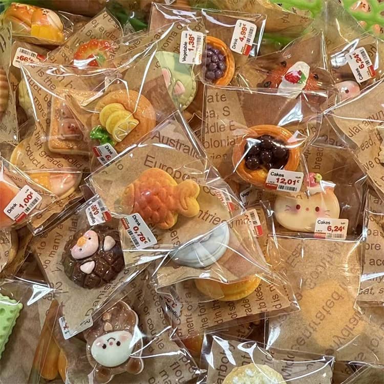 100個セット ミニスクイーズ ぷにぷに おもちゃ 食べ物 スクイーズ100個セット キッズ インテリア リアル ソフトスクイーズ esutekuno-10018442 エーステクノ楽天市場店 サンプル画像2