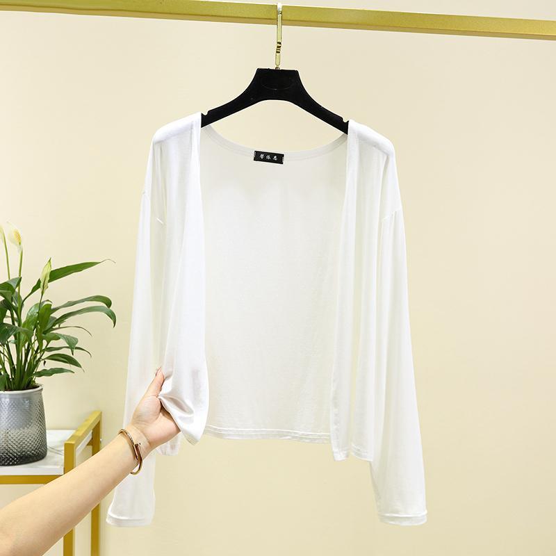 薄手 ショート丈 モダール 春夏 涼しい 11色 肌着 接触冷感 コーディガン 冷房対策 UVカット 日焼け止め