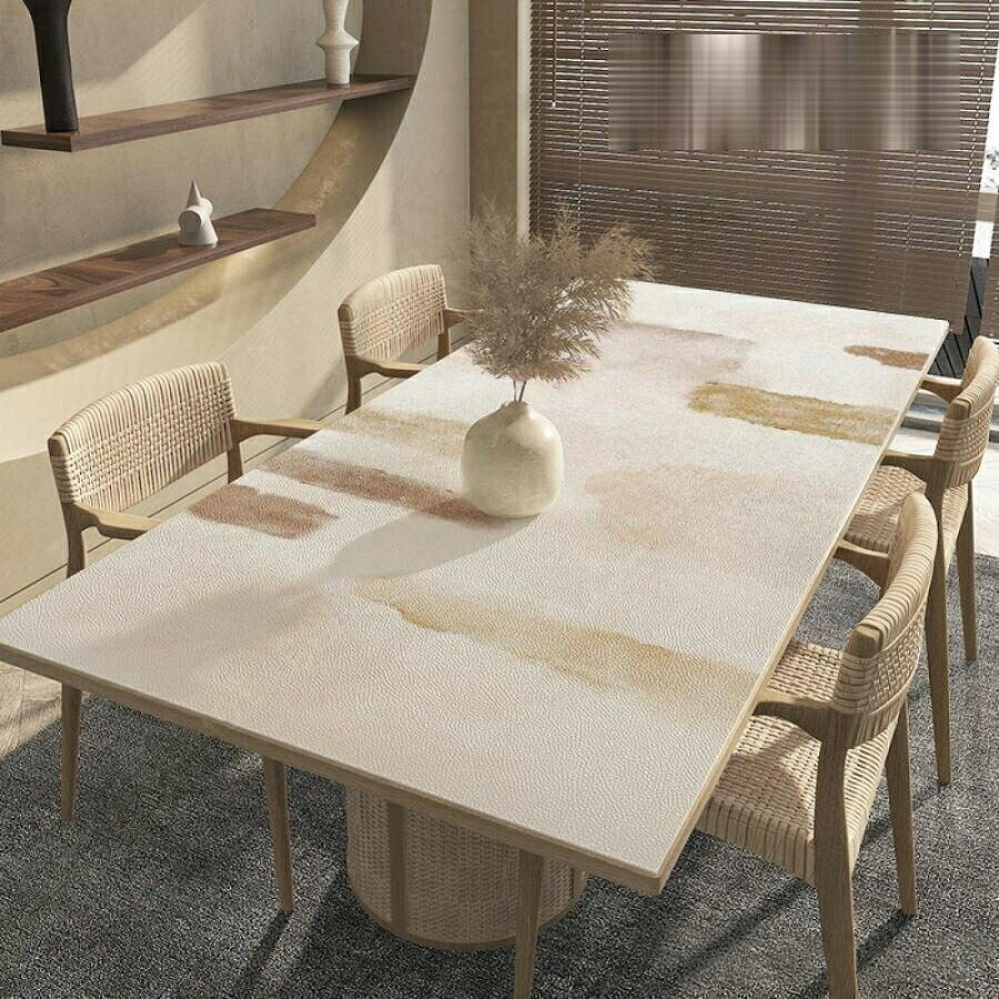 テーブルクロス デスクマット デスクパッド レザー テーブルマット 北欧 ins風 ストライプ 防水 防油 耐熱 モダン 父の日 キッチン ダイビングテーブル