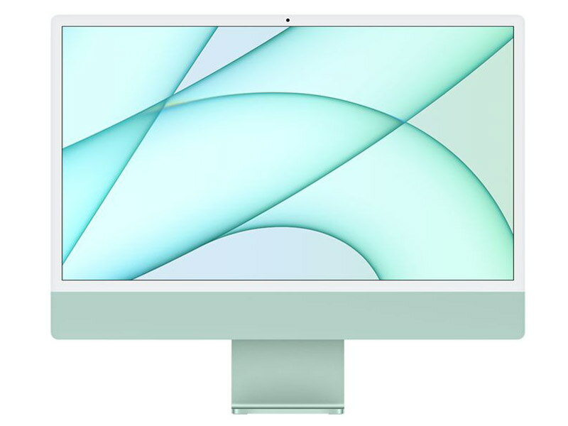 iMac 24インチ Retina 4.5Kディスプレイモデル MJV83J/A[グリーン]2021年/24インチ/Apple M1チップ8コアCPU7コアGPU/8GB/SSD256GB/展示美品/送料無料