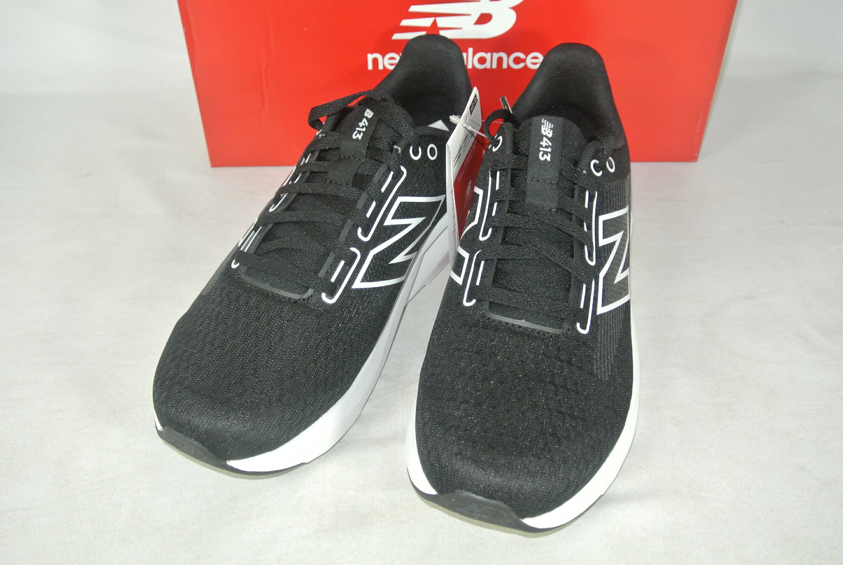 アウトレット ニューバランス M413 v3 M413LK3 25CM メンズ 陸上/ランニング ランニングシューズ 2E : ブラック×ホワイト 未使用品/送料無料/激安処分