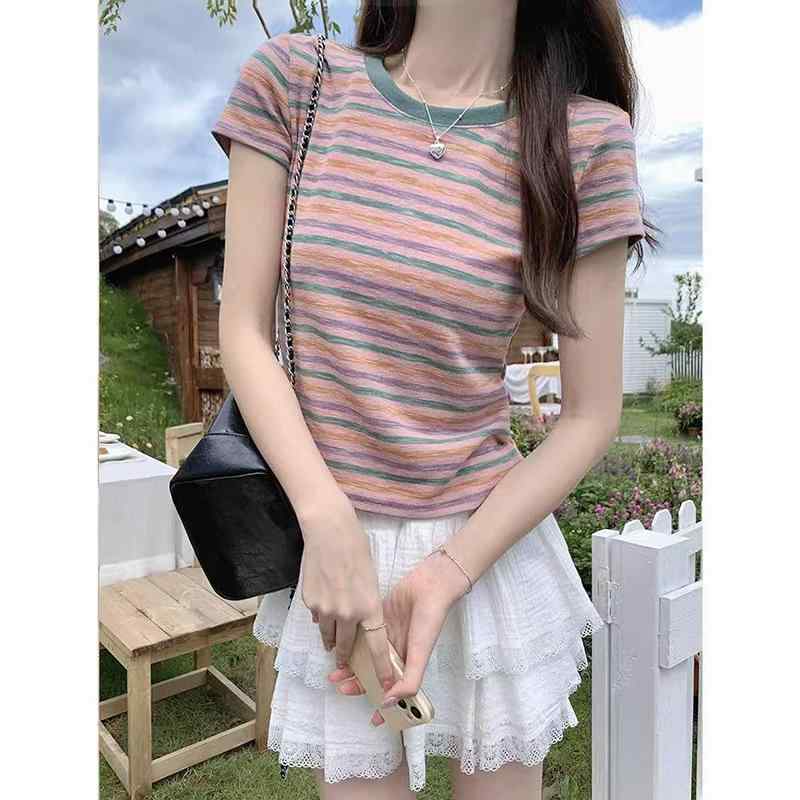 Tシャツレディース半袖レインボース...