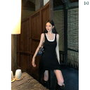 キャミワンピース レディース 重ね着 ロングワンピース 体型カバー 春 夏 秋 ゆったり Aライン ナチュラル おしゃれ 可愛い 無地 レイヤード風 綿麻風 マ...