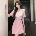 大人可愛い ティアードワンピース ロング丈 レディース フレア Aライン きれいめ ワンピース 体型カバー ゆったり おしゃれ ナチュラルコーデ 無地 シンプル 春 夏 秋 リゾート 休日コーデ 通勤|詳細画像