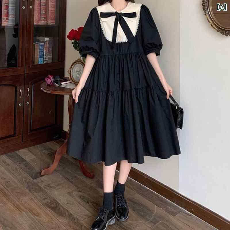 ティアードワンピース 大人可愛い ロング丈 フレアワンピース レディース 体型カバー ゆるシルエット シフォン風 軽やか 春 夏 秋 上品 ナチュラル おしゃれ カジュアル 休日コーデ お出かけ 涼しい