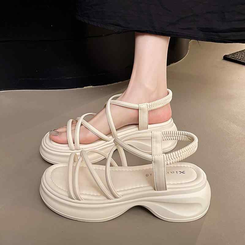 サンダルレディース厚底フレンチスタ...