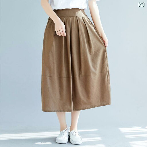 ワンピース レディース 女性用 パフスリーブ ボリューム袖 半袖 ロング丈 Aライン ハイウエスト クルーネック レース フレンチ 韓国ファッション ナチュラル エレガント 上品 通勤 オフィス デイリーユース ポリエステル 春夏