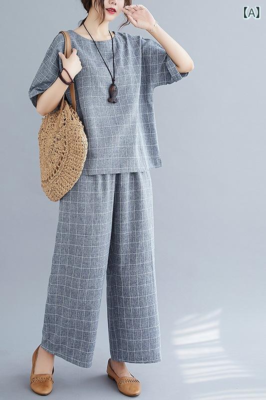 リネン ワンピース 夏 ゆったり 半袖 ロングワンピース 綿麻混素材 きれいめ 涼感 接触冷感 体型カバー 無地 ナチュラル 大きめサイズ 30代 40代 50代対応