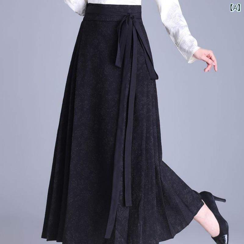 プリーツスカートロング無地Aライン...