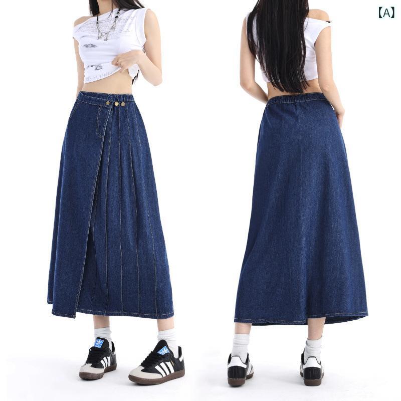 プリーツスカートロングウエストゴム...