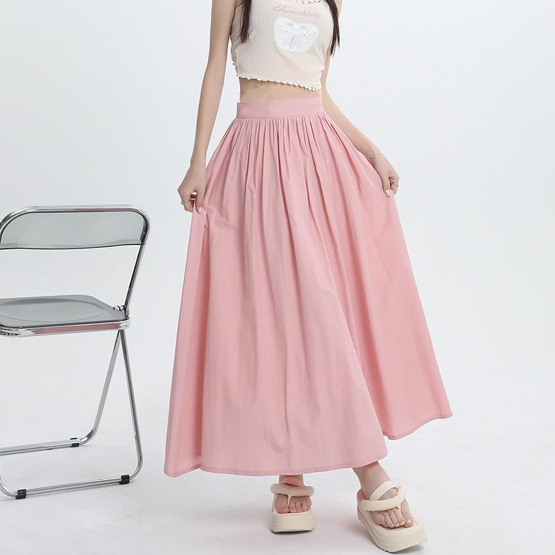 プリーツスカートロングウエストゴム...