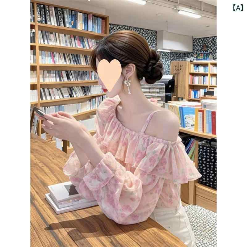 シフォンシャツブラウスレディース半...