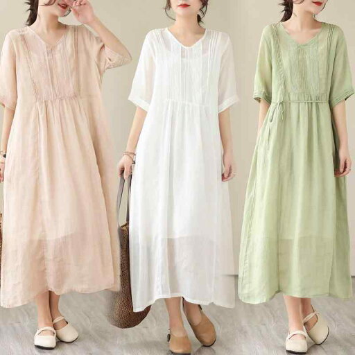 リネン ワンピース 夏 ゆったり 体型カバー 涼しい ノースリーブ ロング丈 レディース 大人きれいめ 綿麻混 素材 ナチュラル 無地 春夏 リゾート おしゃれ リネン ワンピース 夏 ゆったり 体型カバー 涼しい ノースリーブ ロング丈 レディース 大人きれいめ 綿麻混 素材 ナチュラル 無地 春夏 リゾート おしゃれ
