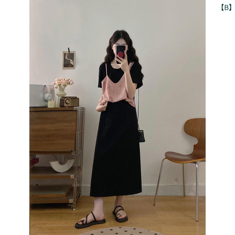 リネン ワンピース 夏 ゆったり レディース ノースリーブ ロングワンピース 綿麻混 ナチュラル 通気性 きれいめ 体型カバー 大きめサイズ 着痩せ 春夏ワンピ