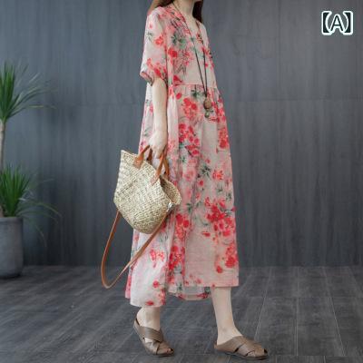 リネン ワンピース 夏 ゆったり レディース ノースリーブ ロングワンピース 綿麻混 ナチュラル 通気性 きれいめ 体型カバー 大きめサイズ 着痩せ 春夏ワンピ リネン ワンピース 夏 ゆったり レディース ノースリーブ ロングワンピース 綿麻混 ナチュラル 通気性 きれいめ 体型カバー 大きめサイズ 着痩せ 春夏ワンピ
