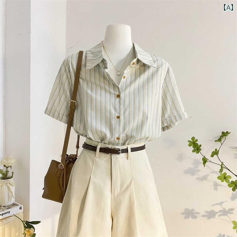 レディース シャツ ストライプ オーバーサイズ 体型カバー ゆったり トップス 長袖 羽織 春 夏 薄手 きれいめ カジュアル 通勤