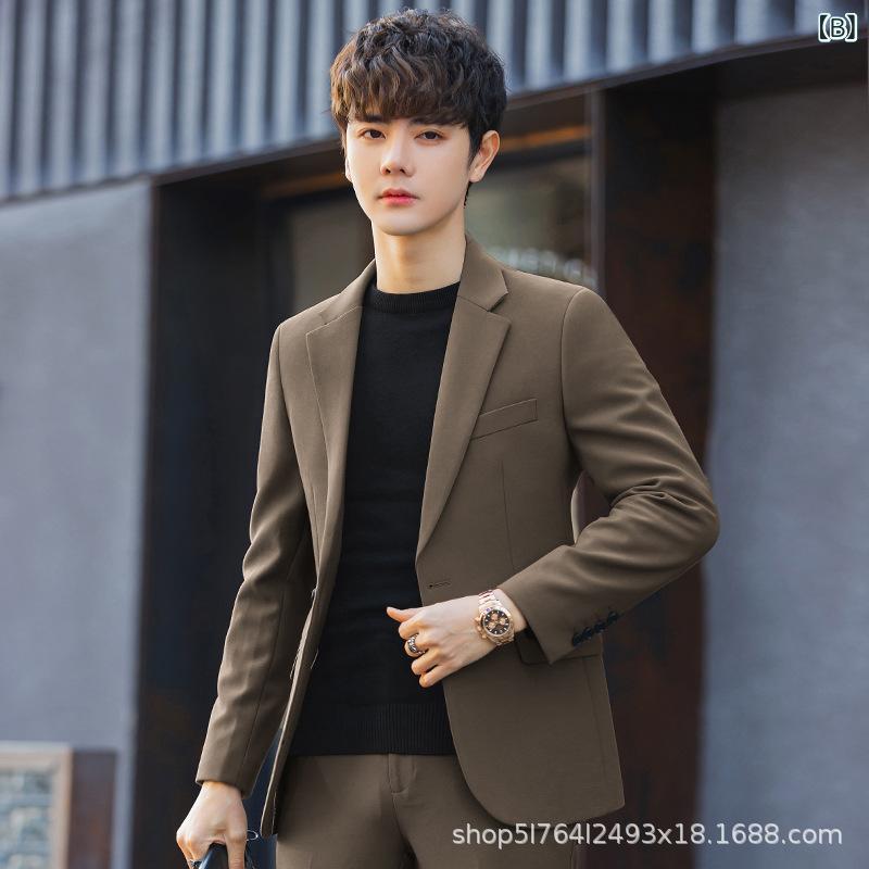 メンズ ビジネススーツ 結婚式 二次会 スーツセット 細身 ストレッチ 着心地良い カジュアルスーツとしても 春秋冬 2025新作