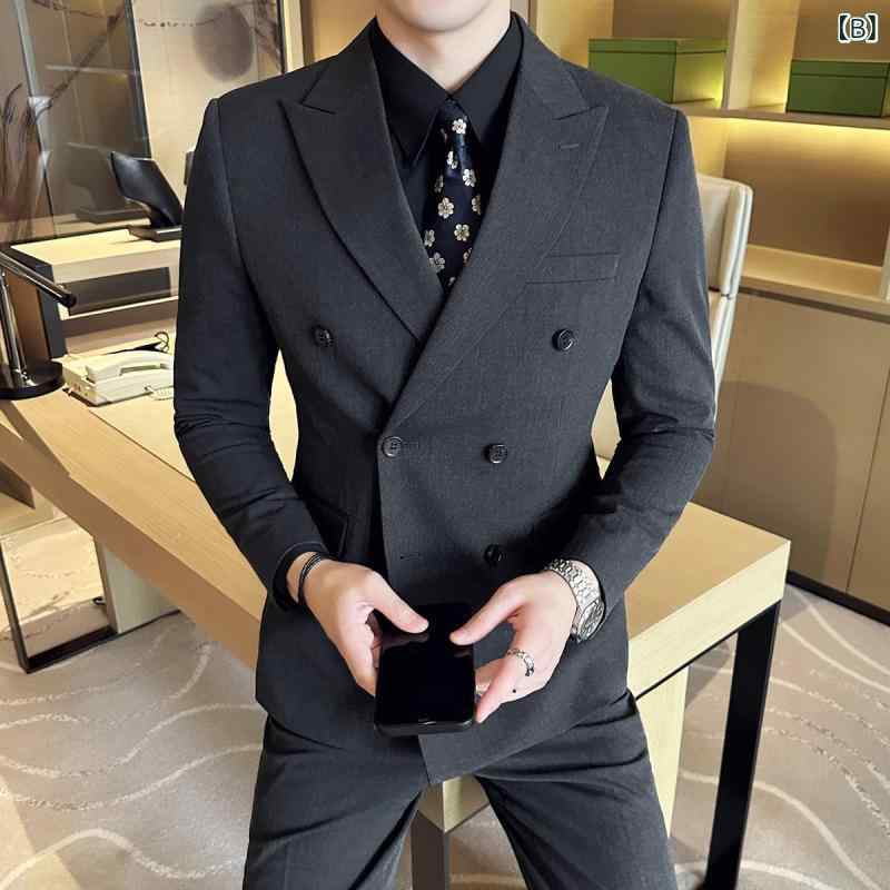 メンズ カジュアルスーツ おしゃれ 大人コーデ対応 シンプル ジャケットセット 通勤 通学 休日着 ストレッチ素材 2025年新作