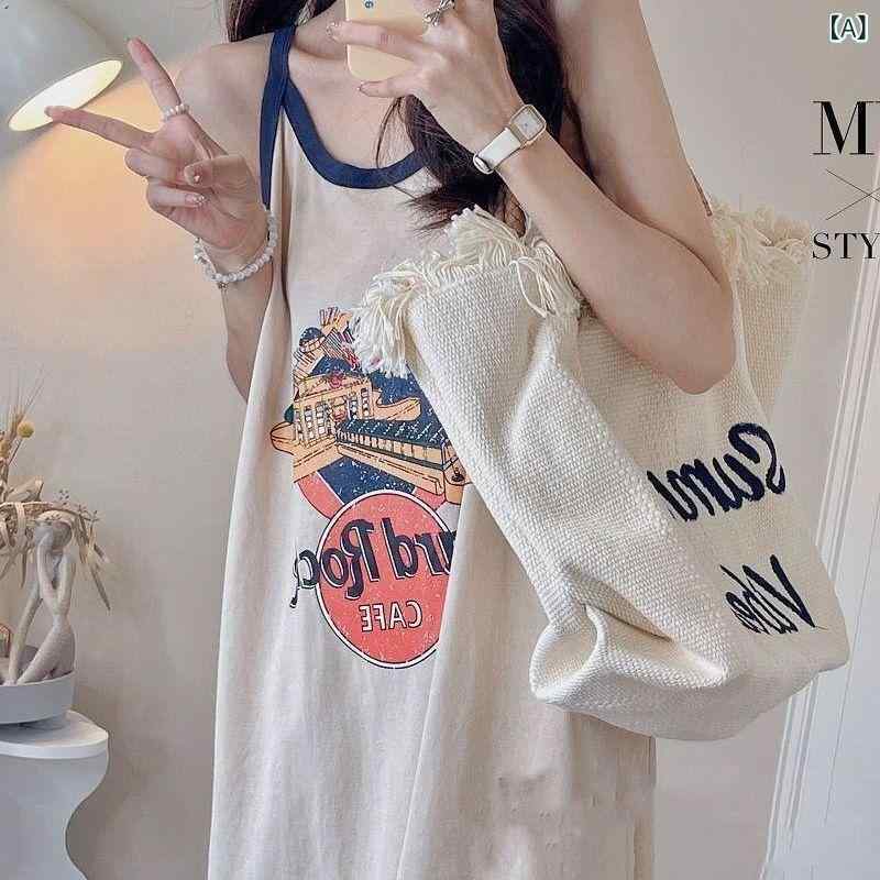 ノースリーブ ワンピース ロング丈 リゾート 体型カバー ゆったり Aライン フレアワンピース 花柄 旅行 夏ワンピ 大人可愛い 2025