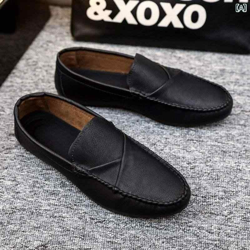 ローファーメンズビジネスシューズ黒...