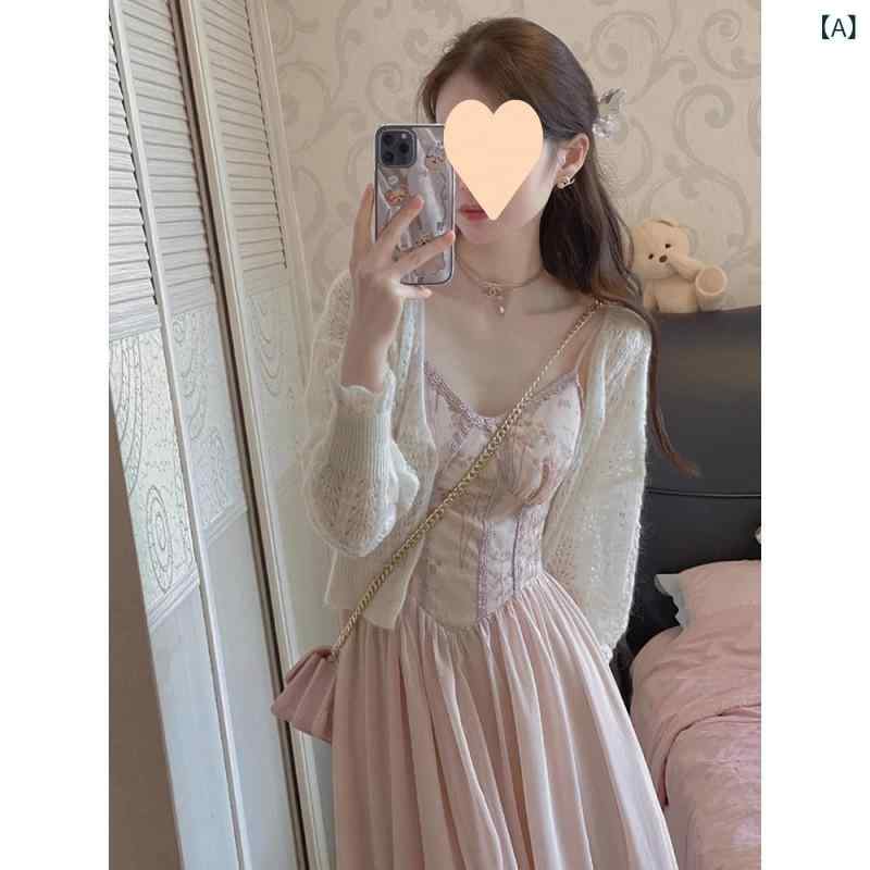 サロペットワンピース レディース 春夏 大人可愛い Vネック ジャンパースカート ゆったり Aライン 体型カバー 無地 ロング丈 マタニティ おしゃれ きれいめ