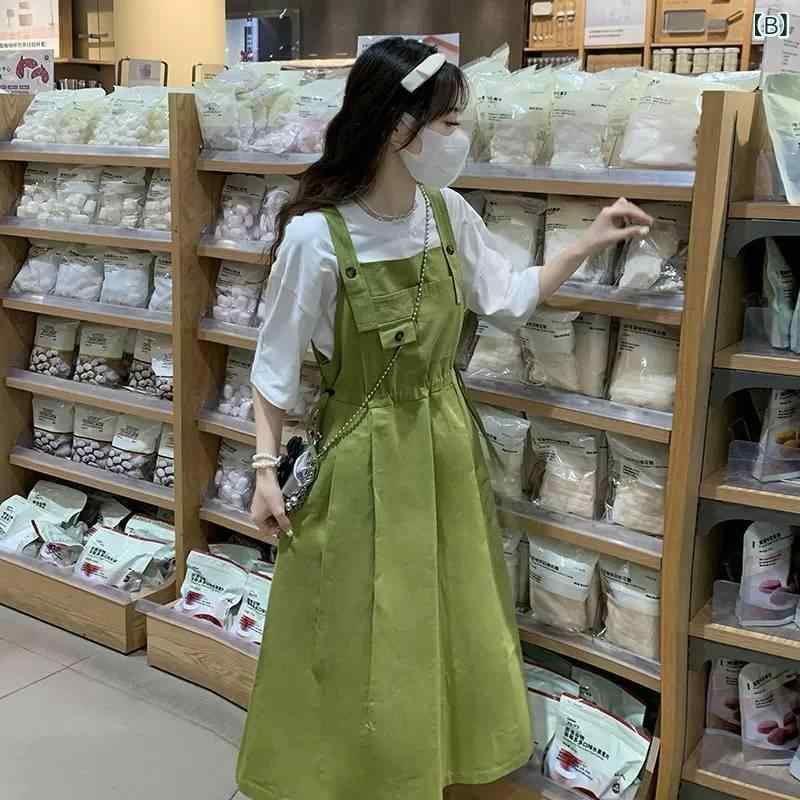 サロペットワンピース レディース Vネック シンプル 無地 ジャンパースカート ゆったり ロング丈 体型カバー オーバーオール 大人可愛い おしゃれ きれいめ