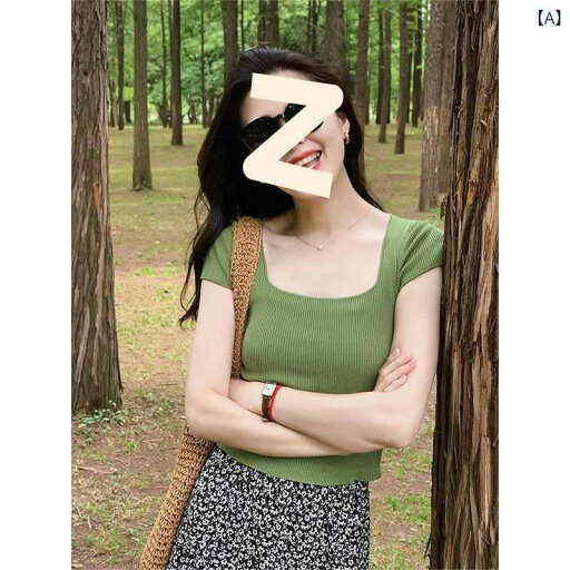 リブTシャツ レディース 半袖 トップス フィット 無地 シンプル カットソー インナー 着回し抜群 リブTシャツ レディース 半袖 トップス フィット 無地 シンプル カットソー インナー 着回し抜群