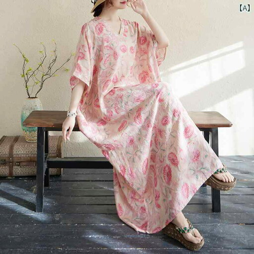 50代 ワンピース 夏 大きいサイズ 体型カバー 半袖 ゆったり 綿麻 花柄 シフォン 薄手 涼しい 上品 着痩せ カジュアル 旅行 春夏 50代 ワンピース 夏 大きいサイズ 体型カバー 半袖 ゆったり 綿麻 花柄 シフォン 薄手 涼しい 上品 着痩せ カジュアル 旅行 春夏