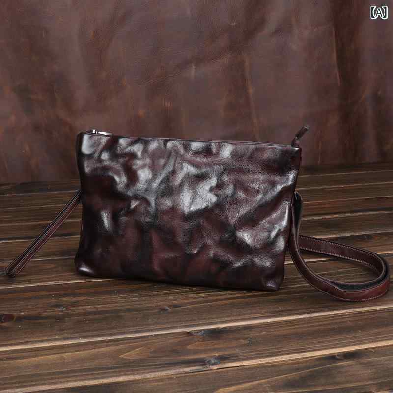 クラッチバッグ メンズ セカンドバッグ レザー 本革 きれいめ カジュアル 結婚式 ビジネス 薄型 小さめ 2way 冠婚葬祭 ブランド 大人用 バッグ