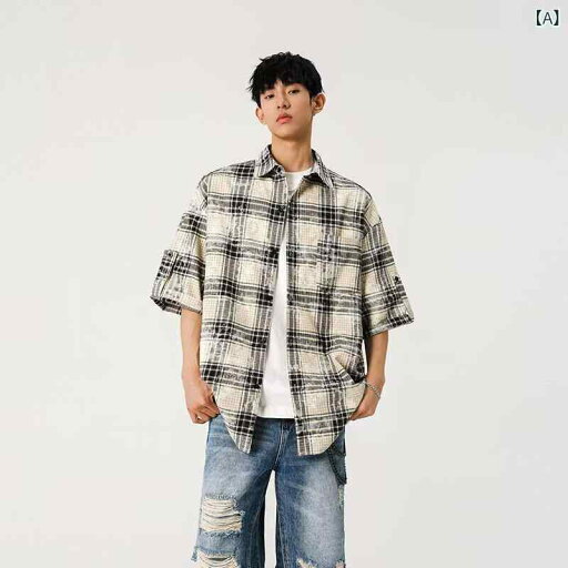 メンズ チェック柄 半袖シャツ カジュアル シャツ 涼しい 綿混素材 通気性抜群 夏服 トップス おしゃれ 春夏 韓国風 大人コーデ体型カバー メンズ チェック柄 半袖シャツ カジュアル シャツ 涼しい 綿混素材 通気性抜群 夏服 トップス おしゃれ 春夏 韓国風 大人コーデ体型カバー