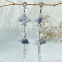 ピアス 揺れる 鈴蘭 レディース すずらん フラワー 花モチーフ レジン 樹脂 金属アレルギー対応 大人可愛い 軽量 小ぶり ロング 上品 清楚 結婚式 入学式 卒業式 パーティー 普段使い ギフト 誕生日